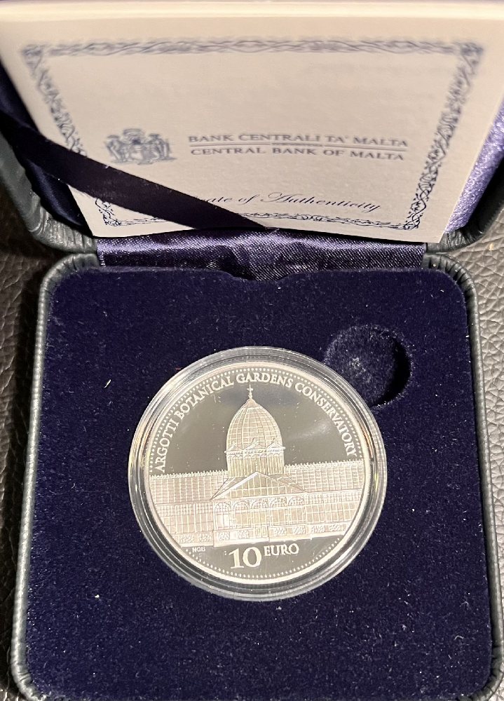 2017 Malta Silver coin - Argotti Botanical Gardens Conservatory
