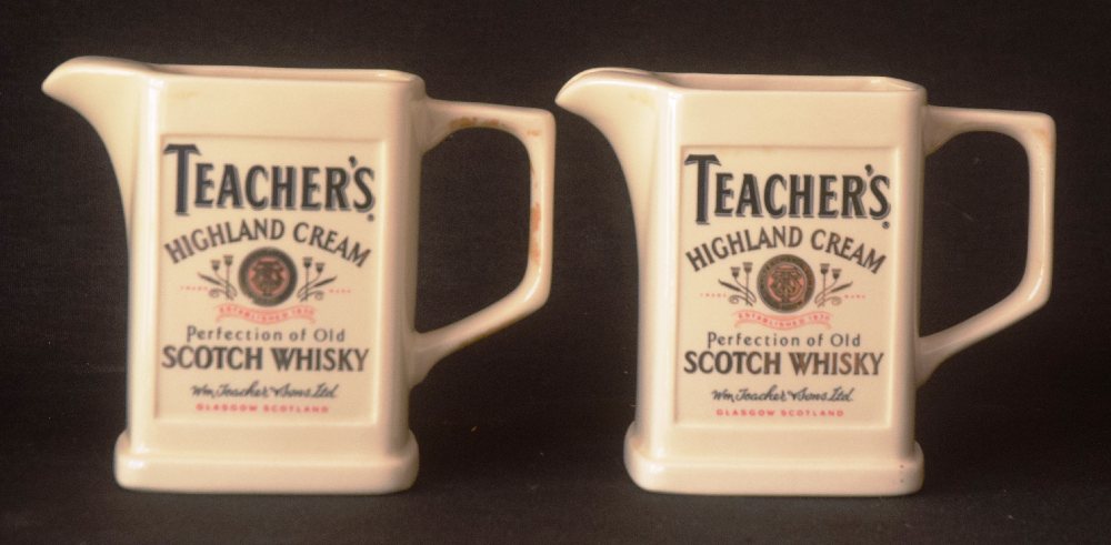 TEACHER'S Scotch whisky china jugs by HCW