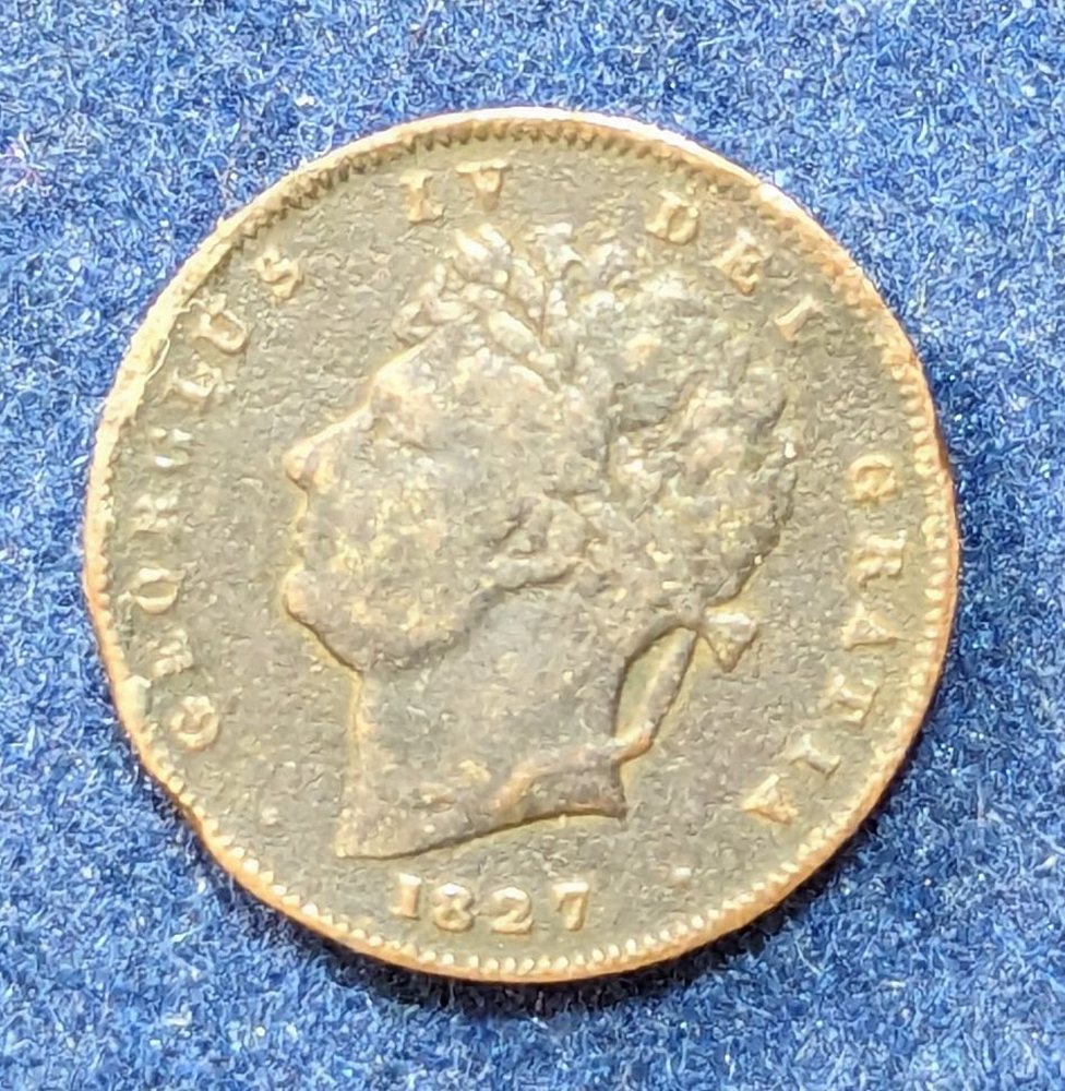 Geo IIII copper farthing 1827