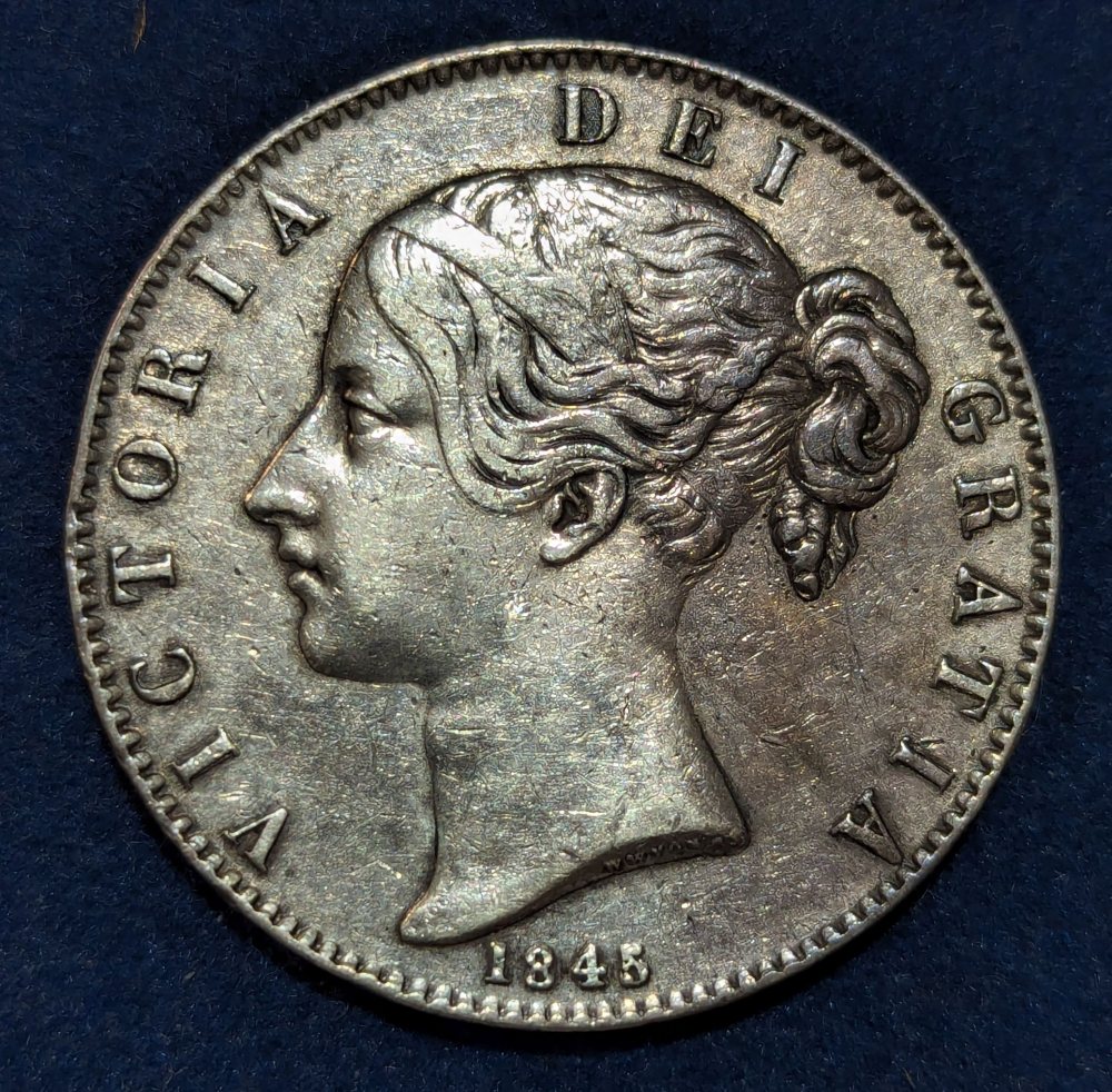 QV crown 1845