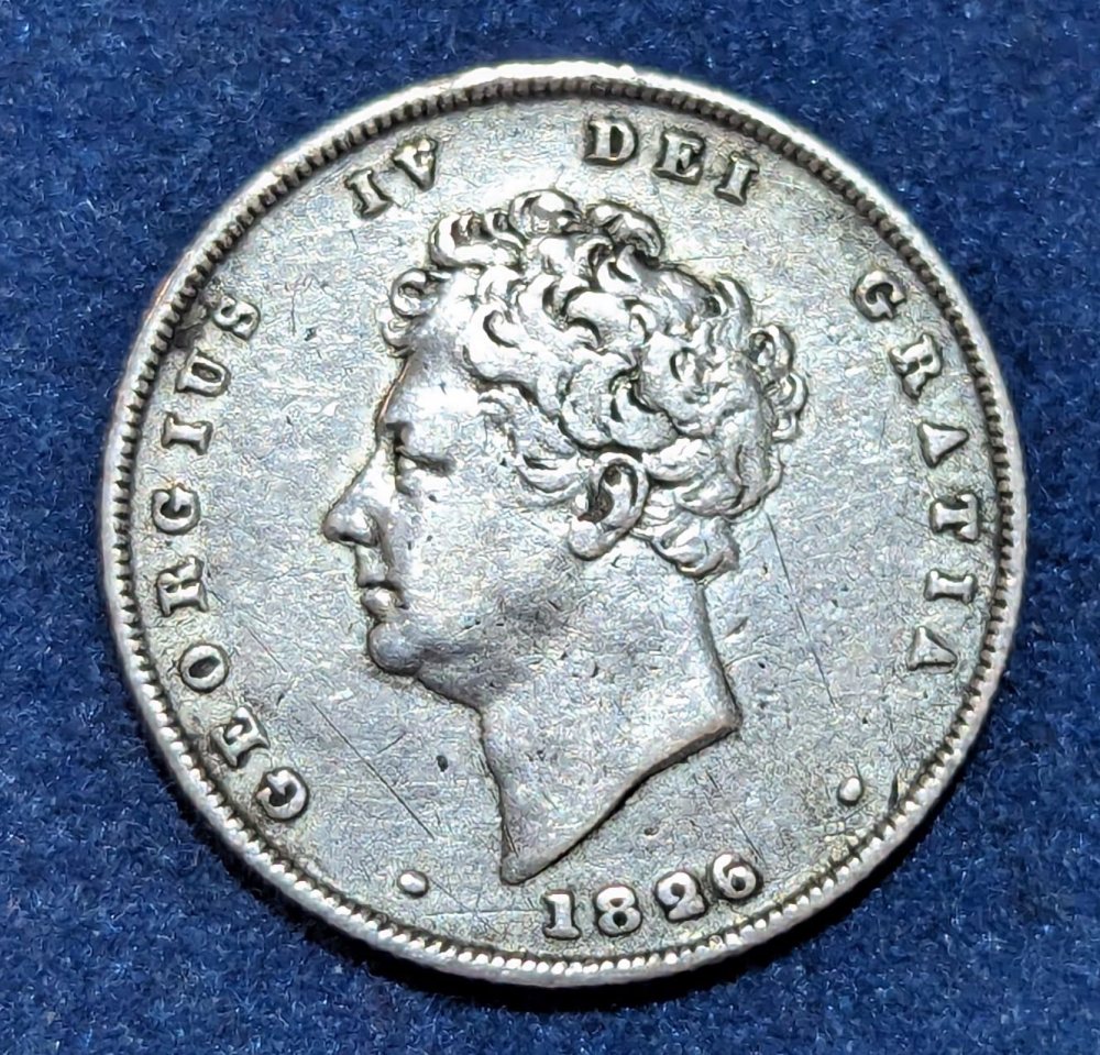 Geo IV shilling 1826