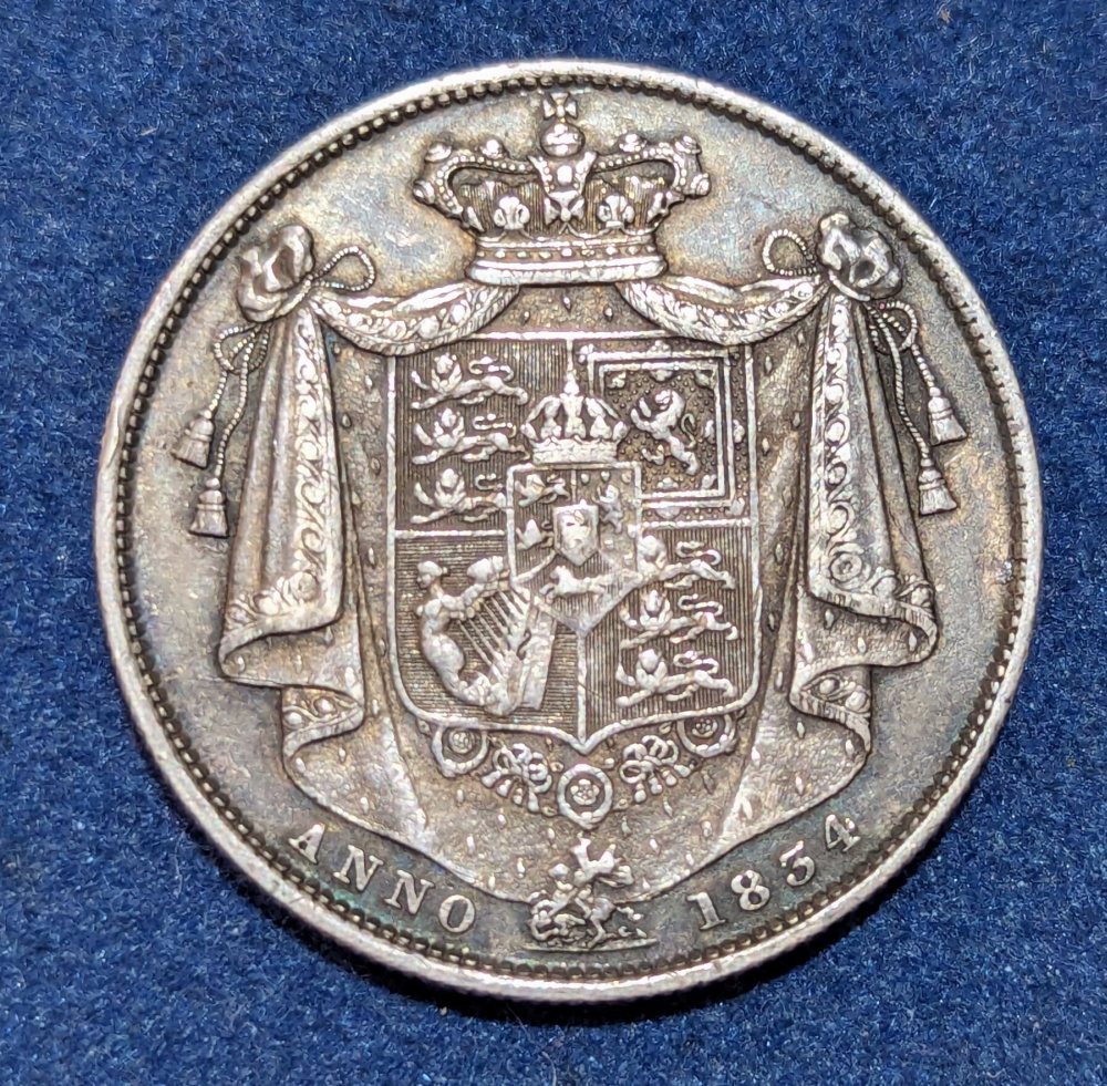 Wm IV half crown 1834