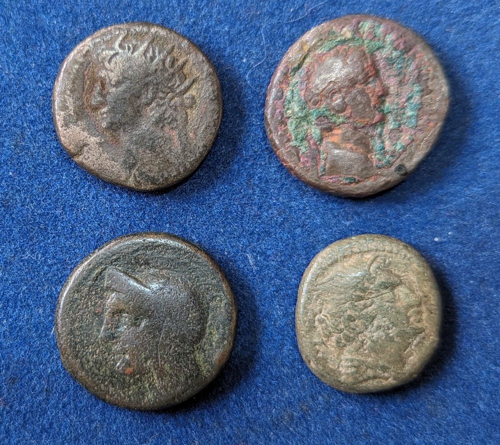 4, Roman bronze coins