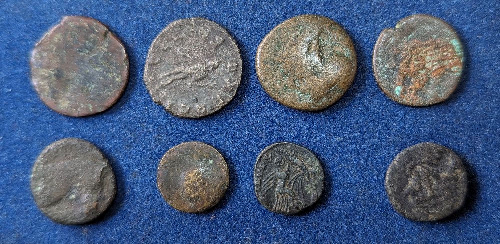 8, Roman coins (Assorted)