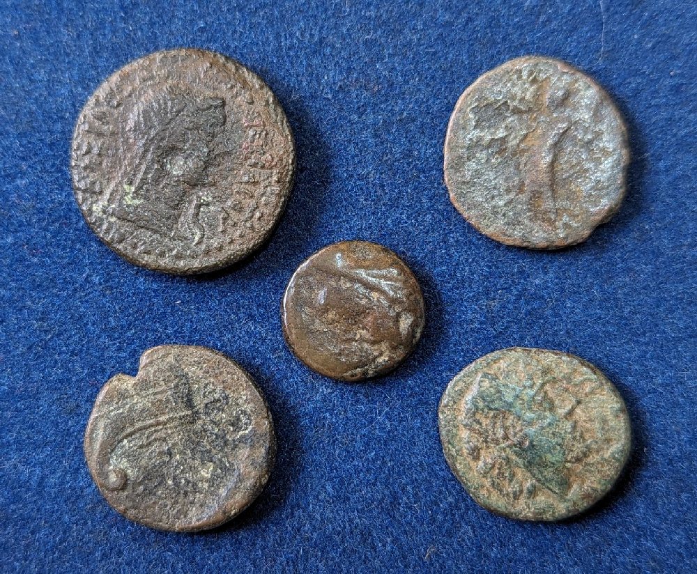 5, Roman Coins (assorted)