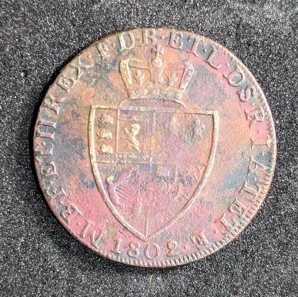 Geo III gaming token, 1802 (fake guinea)