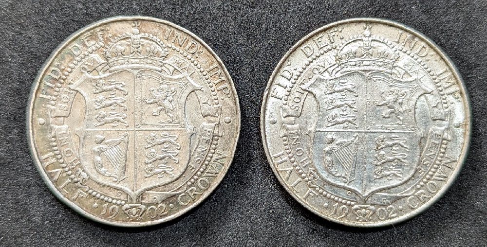 Edw VII 2/6d, 1902 & 1902 (2)