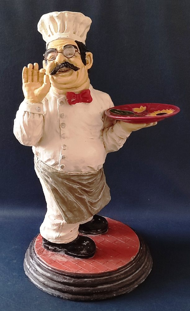 Resin Chef figure, 67cms