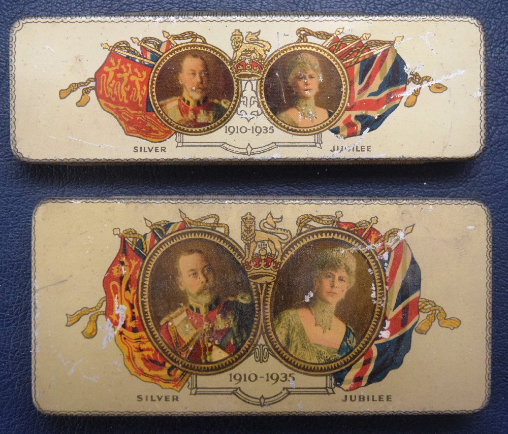 King George V silver jubilee ton boxes 1901-1935