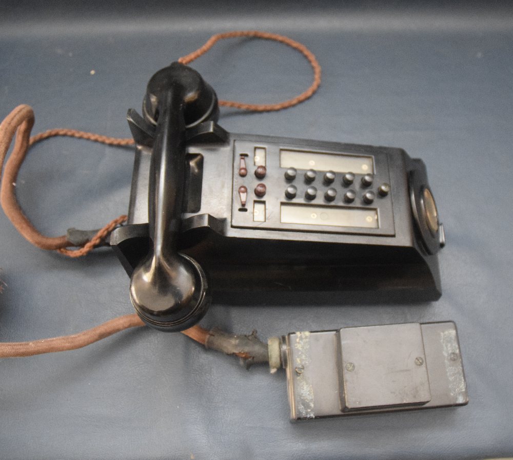 1920's bakalite telephone intercom