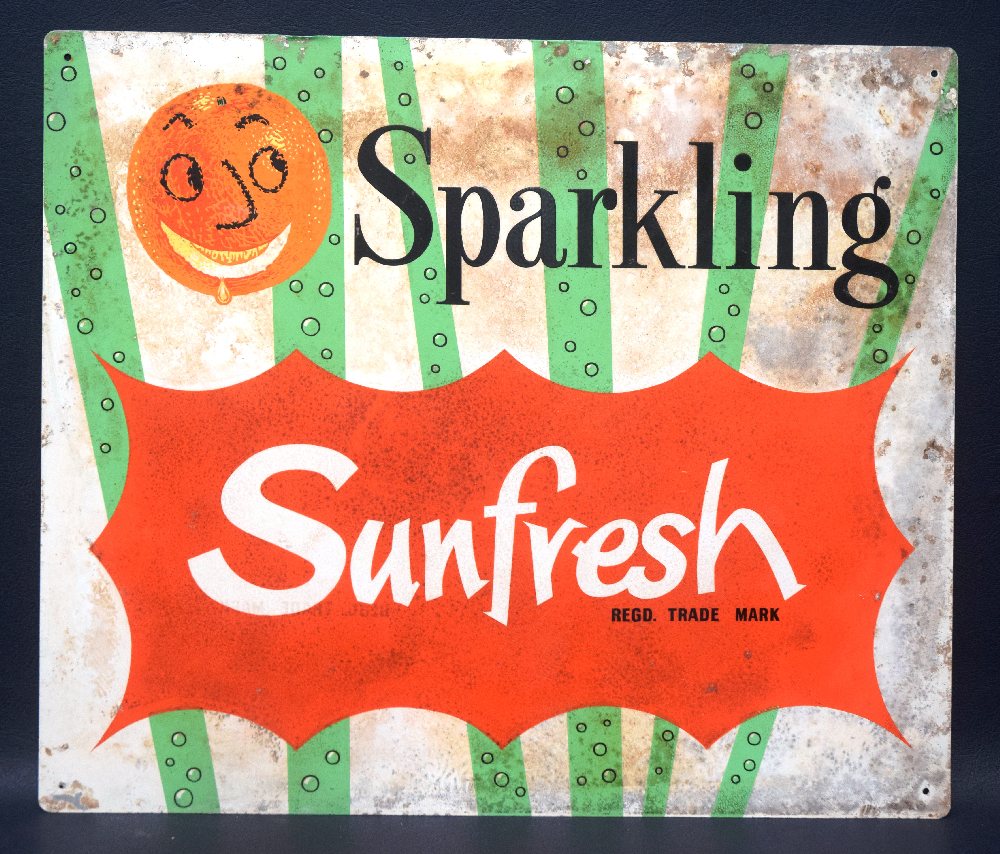 SUNFRESH SPARKLING tin sign