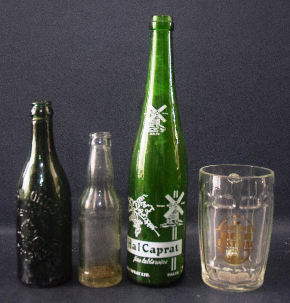 SIMONDS green bottle, HAL CAPRAT bottle, STARS Company Malta bottle and Farsons Beer Festival 2013 m