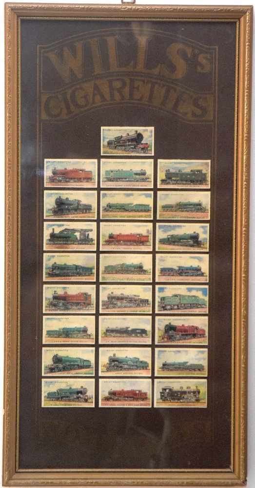 WILLIS Cigarettes cards set in Frame