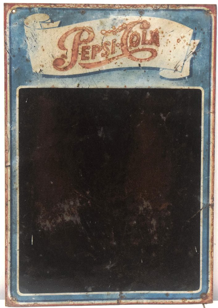 PEPSI COLA tin advertising board