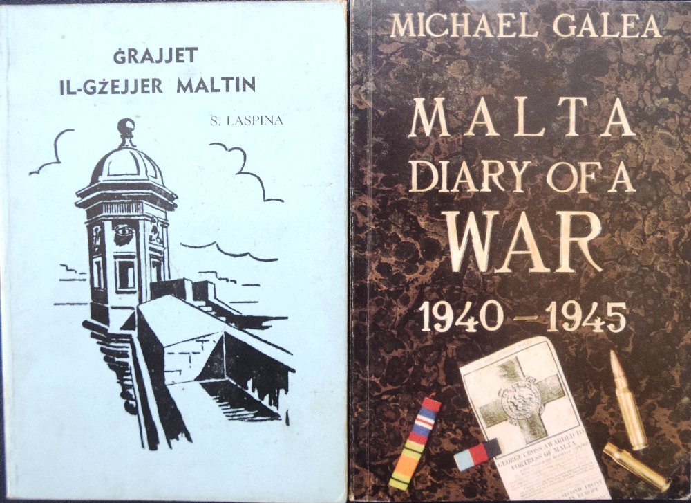 Galea Michael, Malta - Diary of a war 1940-45; Laspina S., Grajjier il Gzejjer Maltin (2)