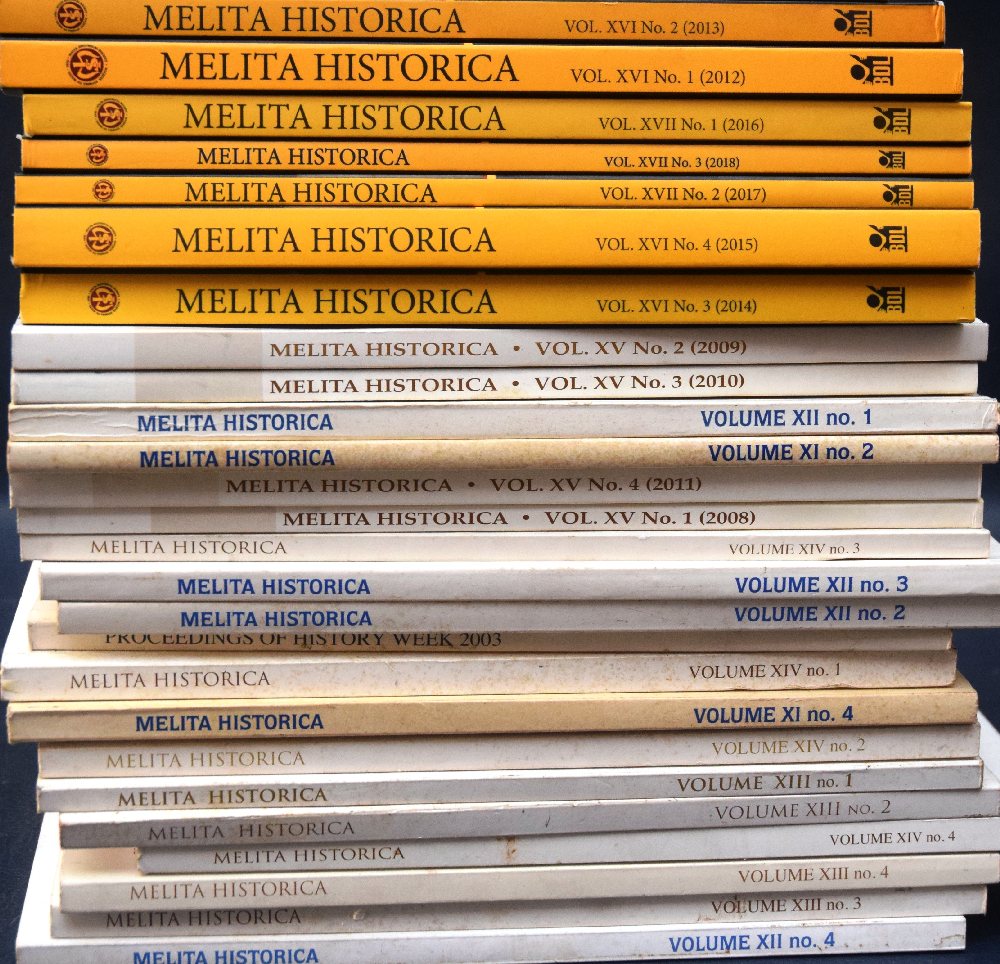 Melita Historica 25 issues