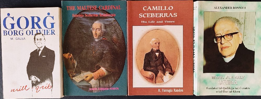Galea M., Grg Borg Olivier; Farrugia Randon R., The Maltese Cardinal ; Sceberras Camillo - his life 