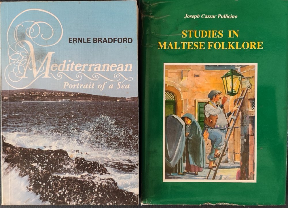 Bradford Ernle, Mediterranean - Portrait of a sea; Cassar Pulicino Joseph, Sudies in Maltese Folklor
