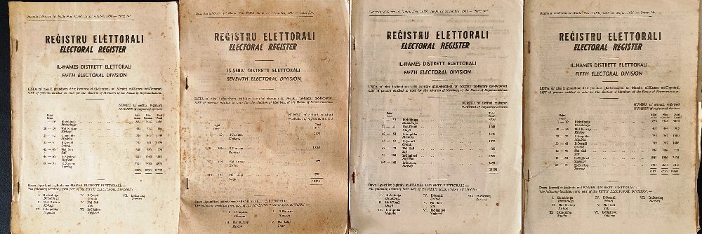4 Electoral Registers, 1980s