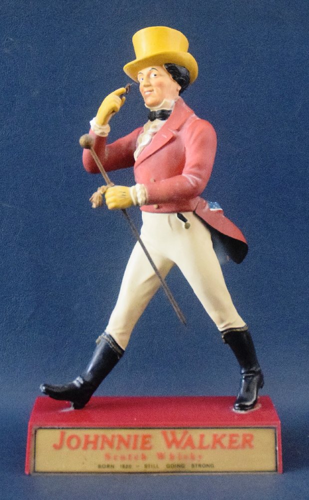 JOHNNIE WALKER Scotch Whisky bar figure, 40cms, 1970s