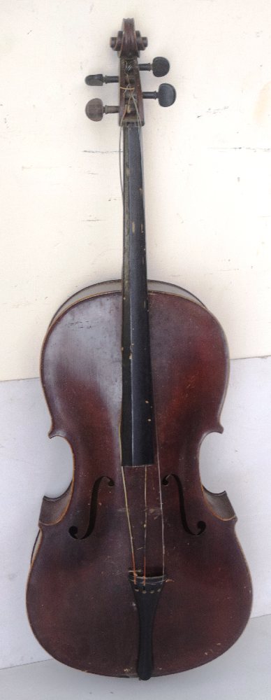 19th C. Cello with bow