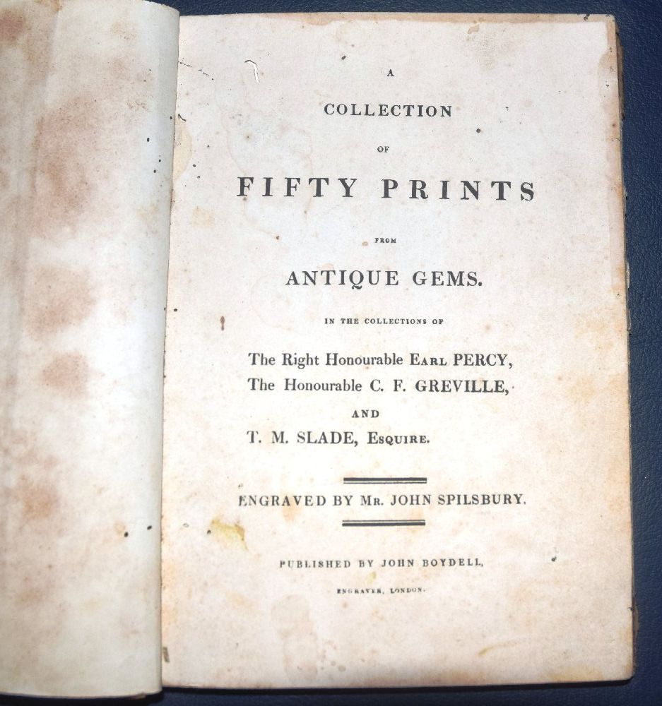 Percy, Greville & Slade, a Collection of Fifty Prints from antique gems