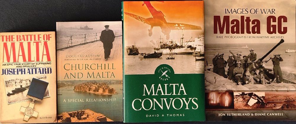 Attard Joseph, The battle of Malta; Douglas Austin, Church and Malta Thomas D., Malta Convoys, Suthe