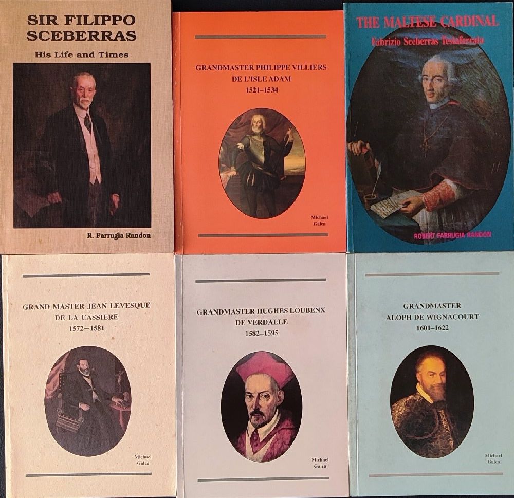 Farrugia Randon R., Sir Filippo Sceberras; The Maltese Cardinal; and 4 Galea Michael Grandmasters Bo