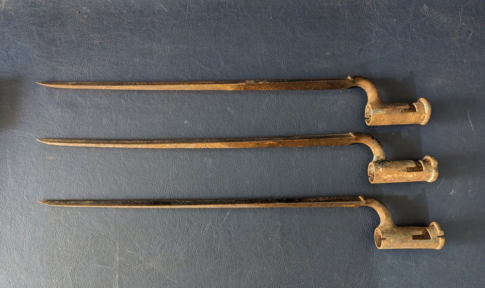 3, WWI Steel bayonets