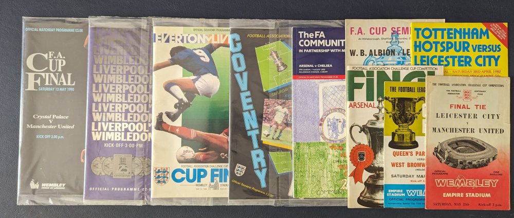 FA Cup (UK) programmes (9)