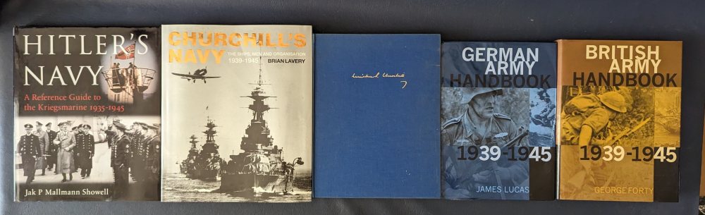 Military History books: Navy, Army, Churchill (5)