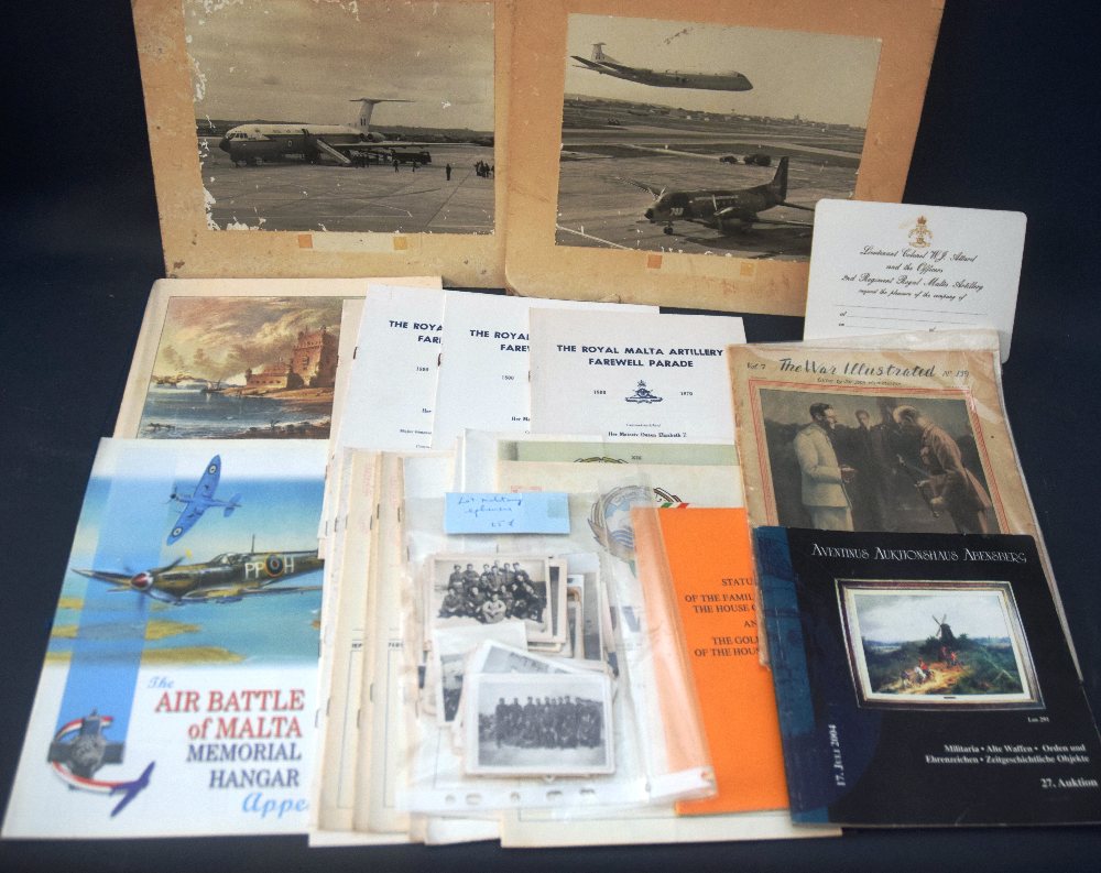 Military ephemera, lot, assorted