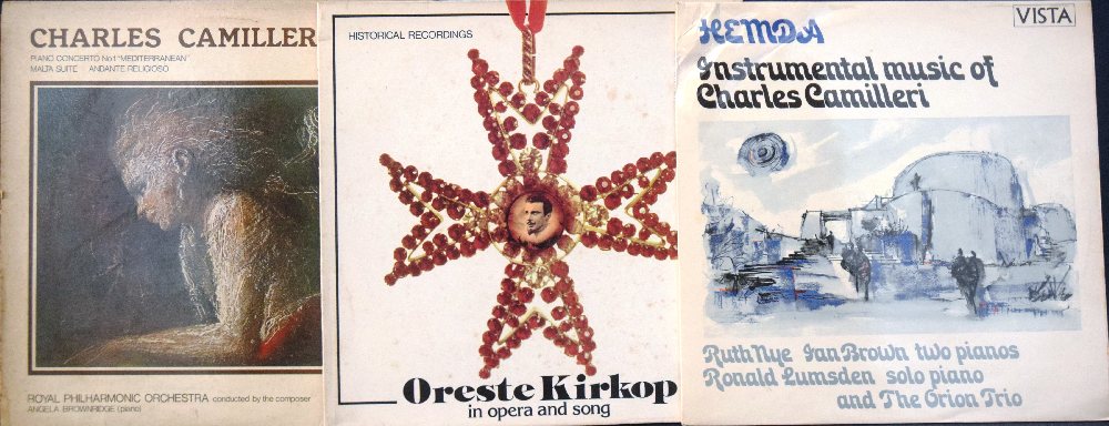 Oreste Kirkop (1) and Charles Camilleri (2) LPs