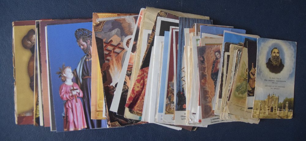 Malta Christian commemoration old cards