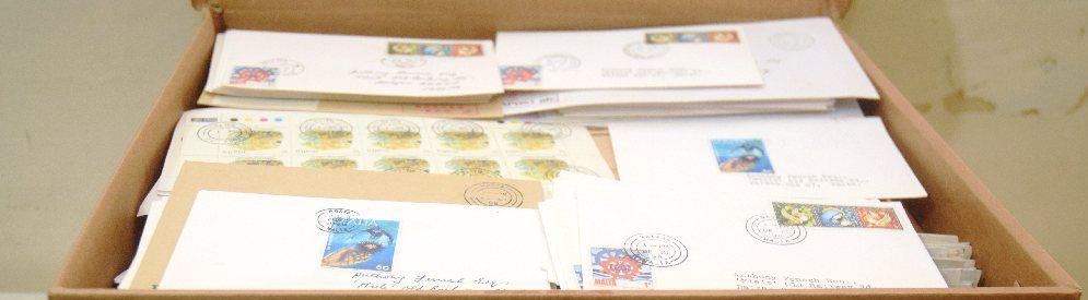 Malta village postmarks and special hand stamps (box)