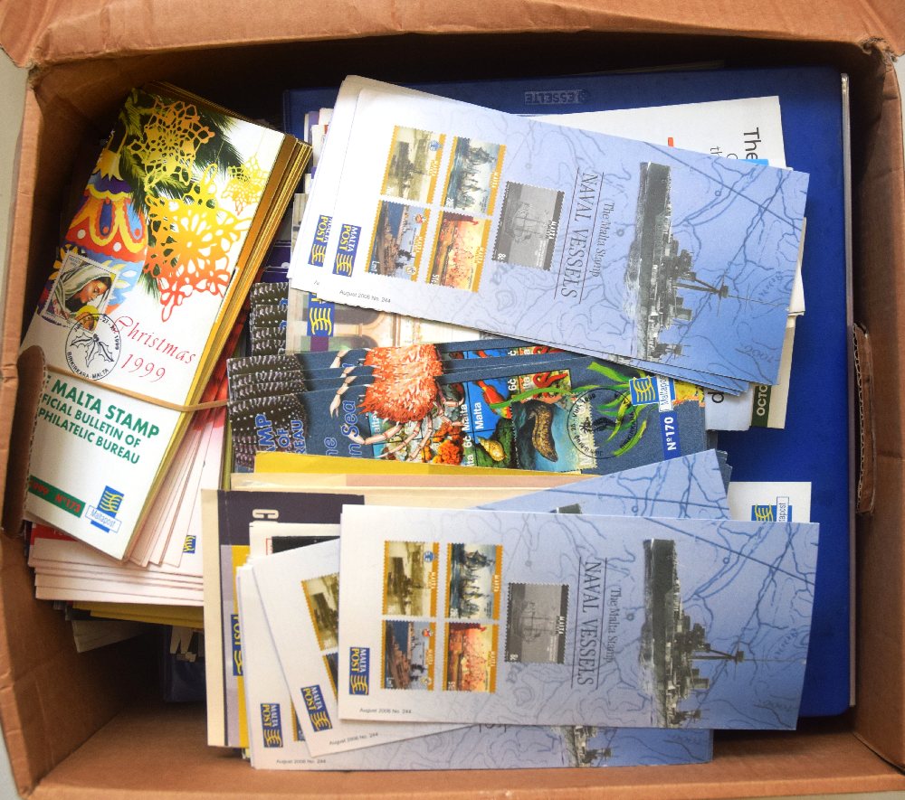 THE MALTA STAMP, leaflets (box)