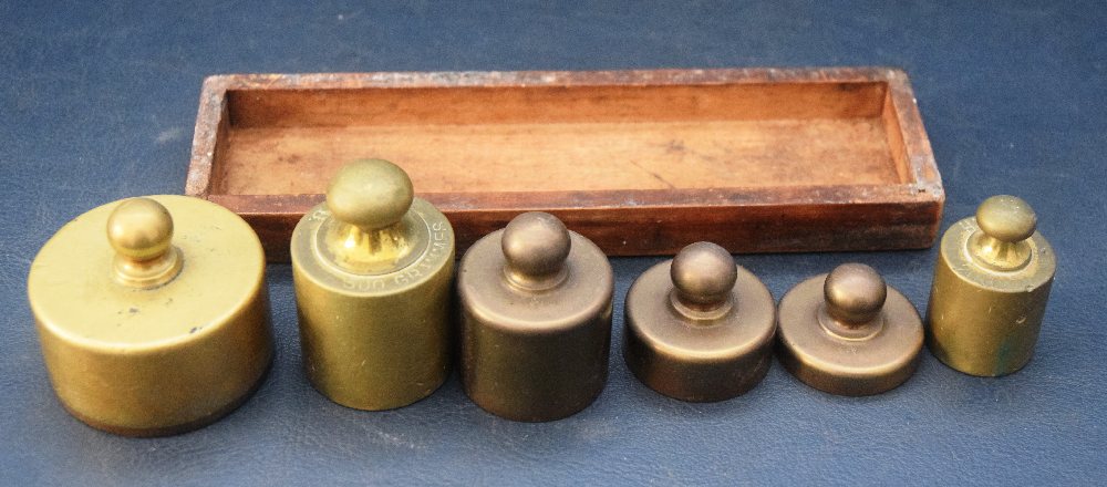 6, Brass weights