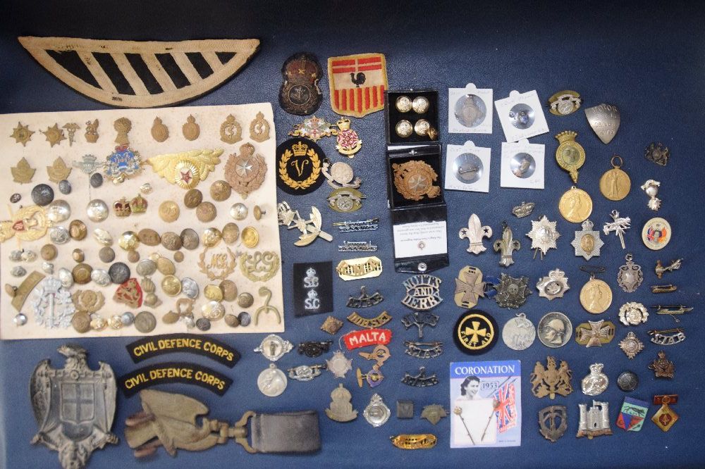 Military badges, large collection