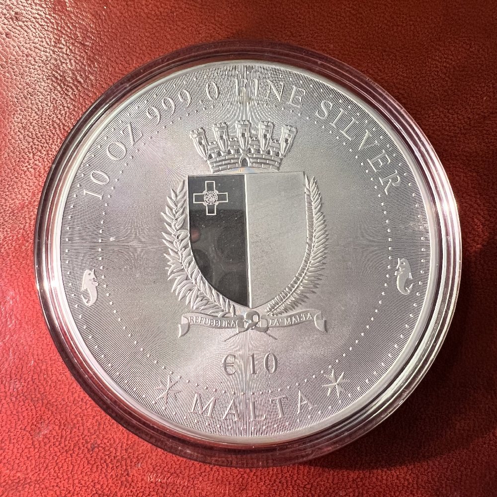 Malta silver 10oz coin - Melita 2021