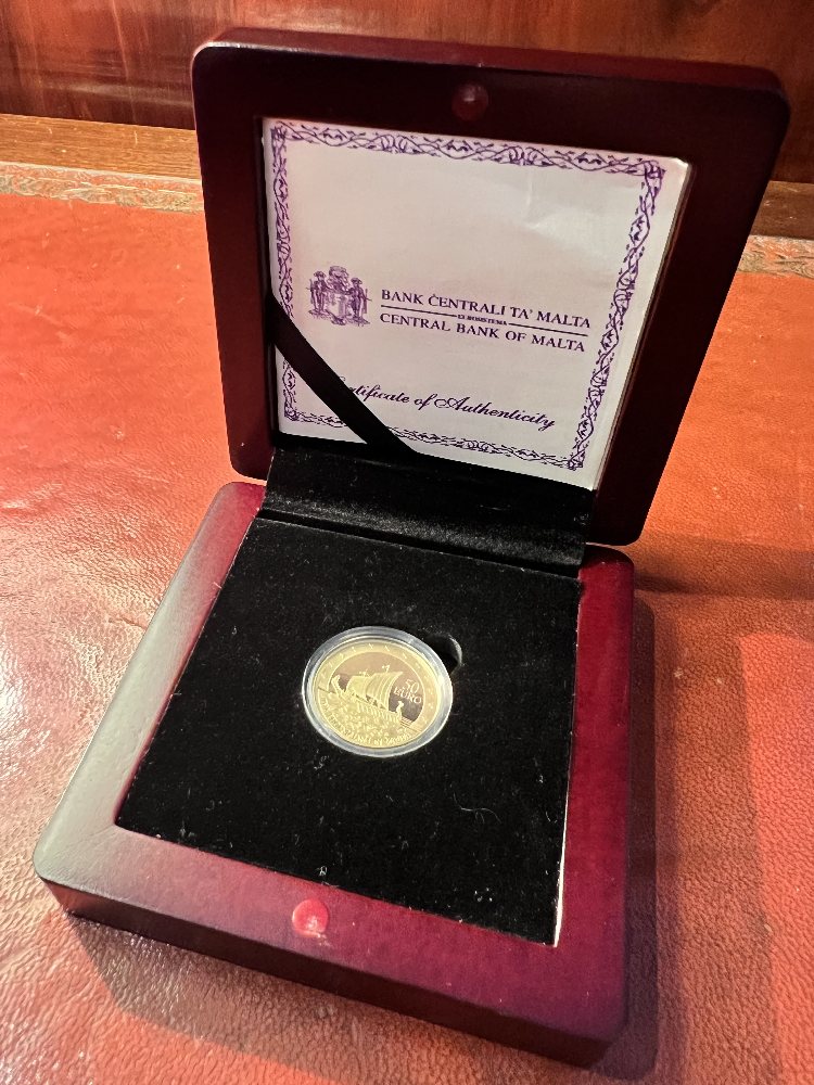 Malta gold coin 2011 - Europa - Phoenician explorers