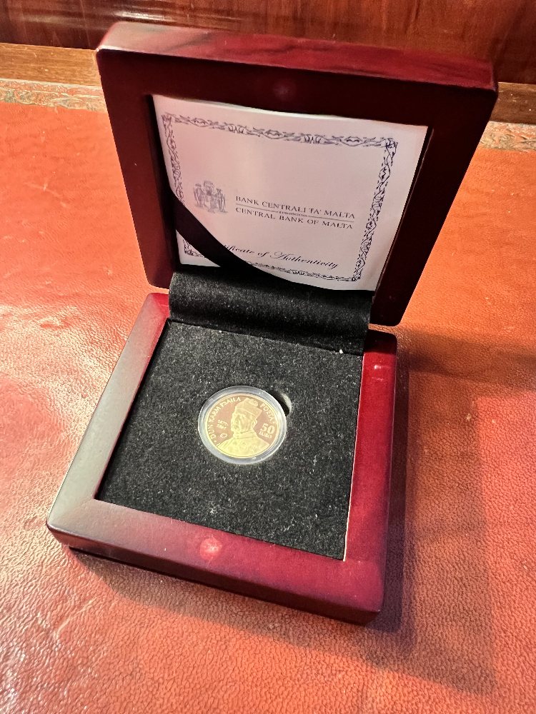 Malta gold coin 2013 - Europa - Dun Karm Psaila