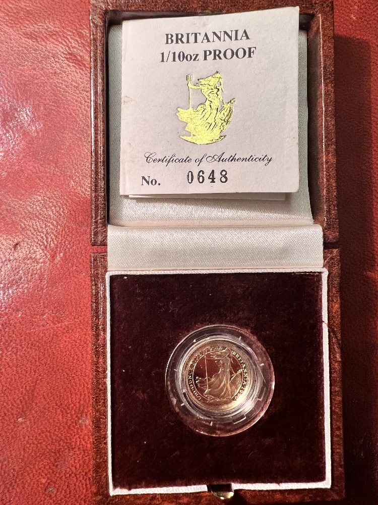 UK gold coin - 1990 Britannia 0.10oz