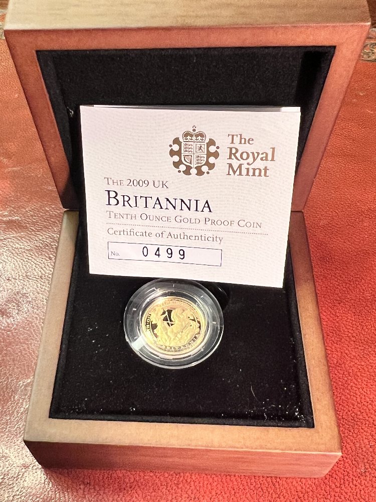 UK gold coin - 2009 Britannia 0.10oz