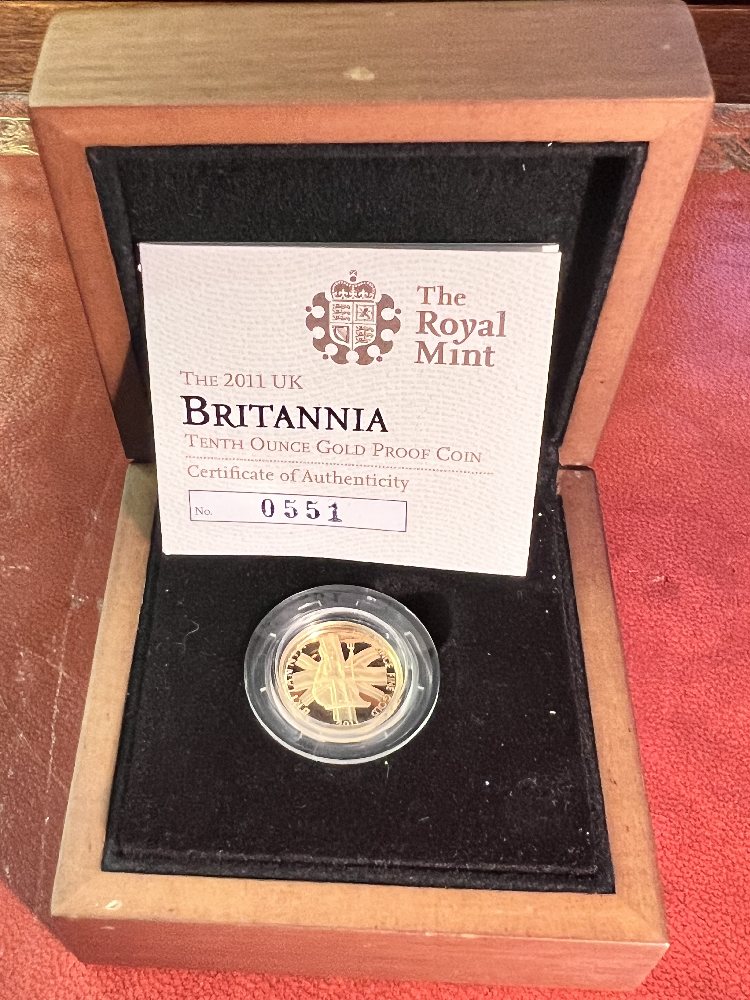 UK gold coin - 2011 Britannia 0.10oz