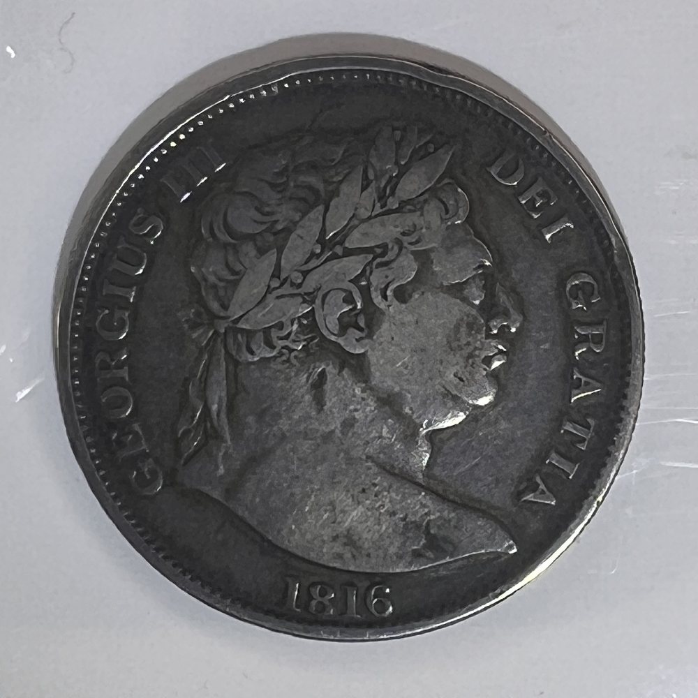 UK Sterling silver half crown - King George III - 1816