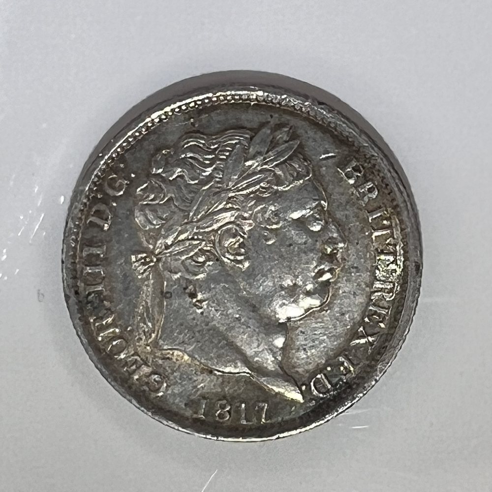 UK Sterling silver shillings - King George III - 1817