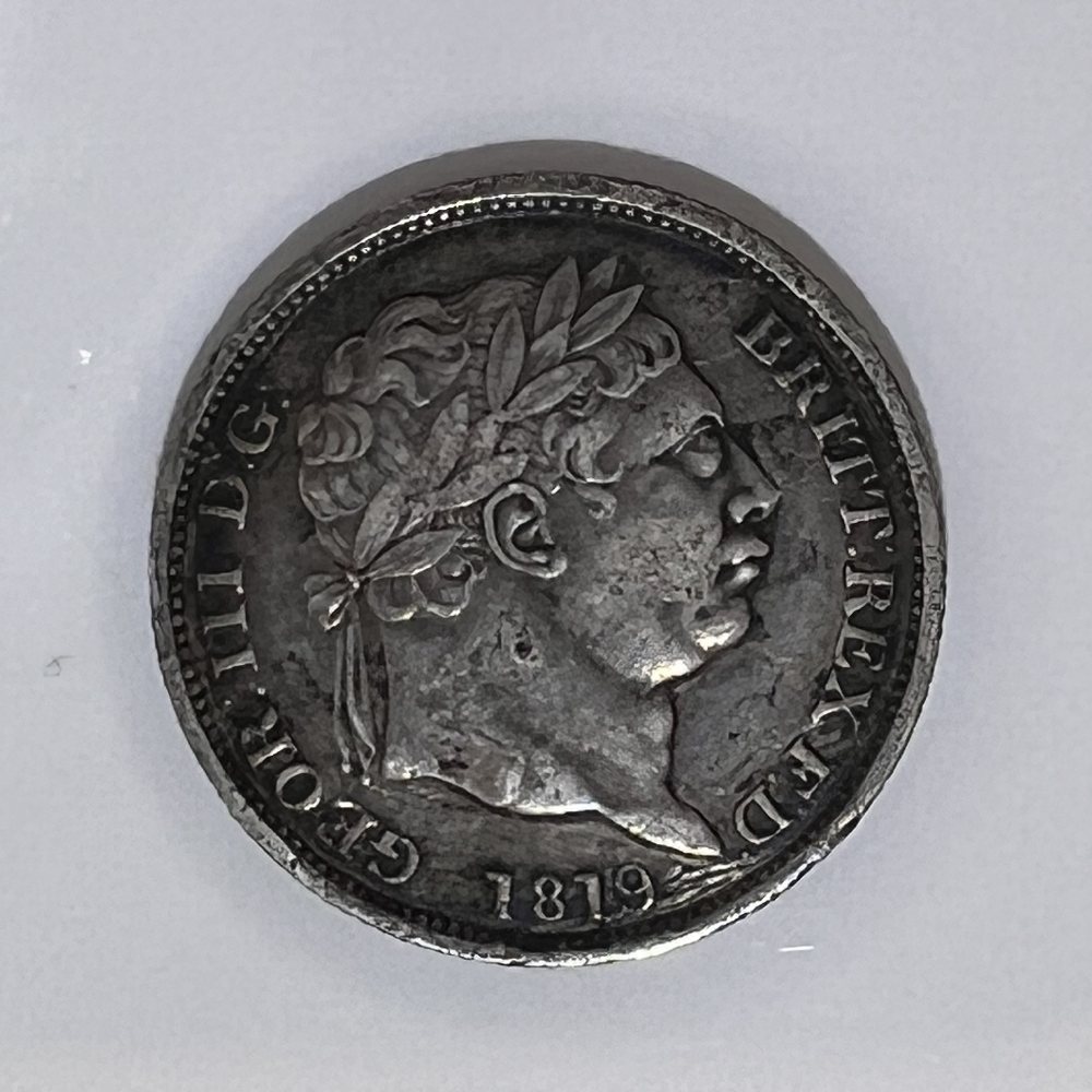 UK Sterling silver shillings - King George III - 1819