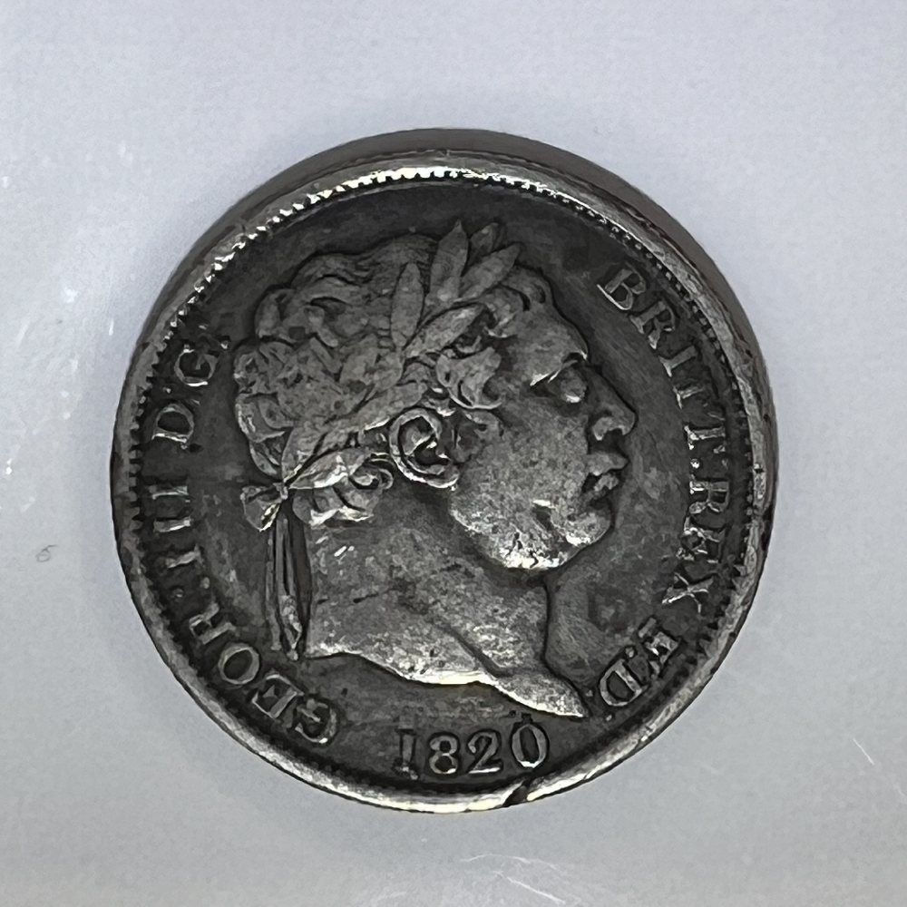 UK Sterling silver shillings - King George III - 1820