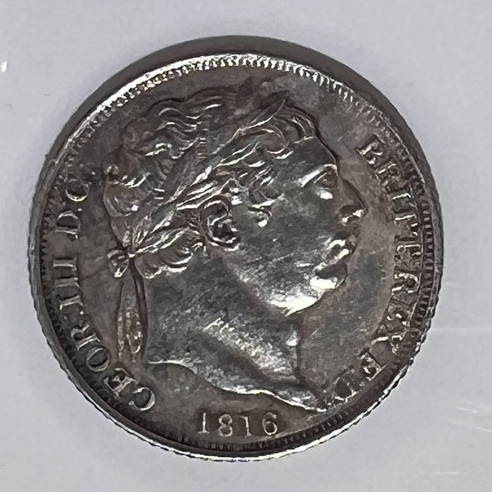 UK Sterling silver 6 pence - King George III - 1816