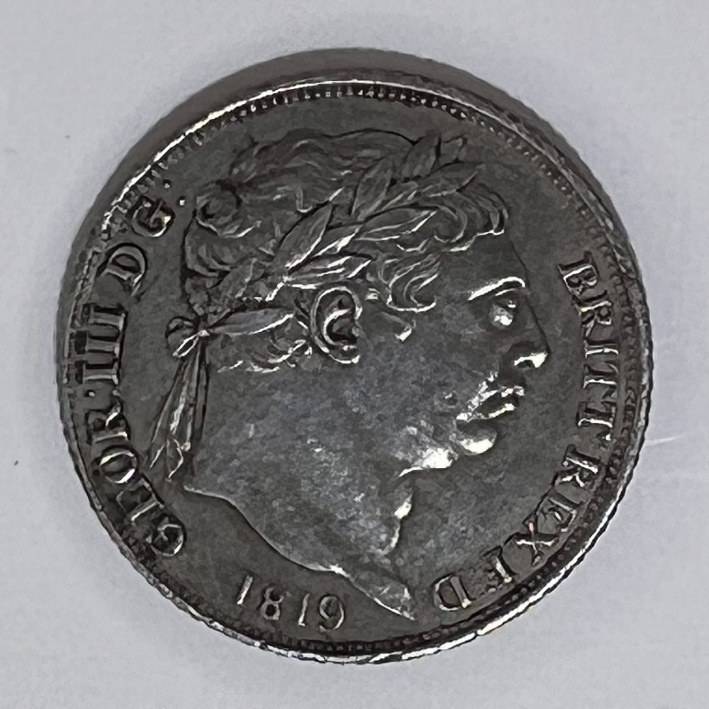 UK Sterling silver 6 pence - King George III - 1819